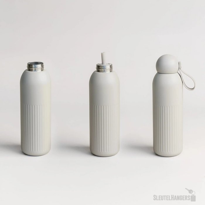 Sagaform Tekla gerecycled stalen fles Beige
