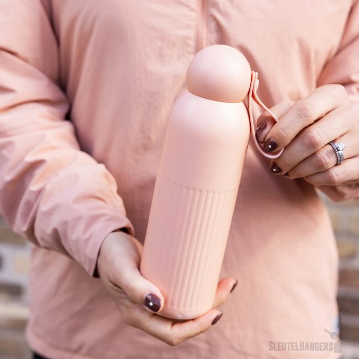 Sagaform Tekla gerecycled stalen fles Roze