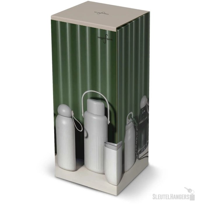 Sagaform Theo gerecycled thermosfles Beige 1000 ml