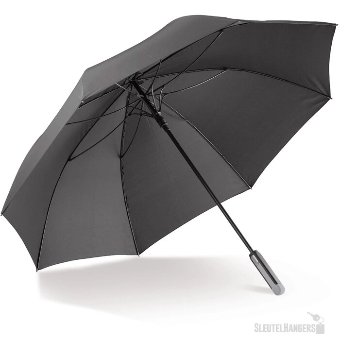 Stokparaplu 25” auto open zwart