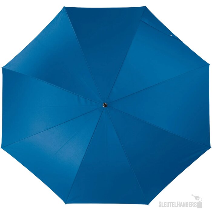 Stokparaplu 25” auto open blauw