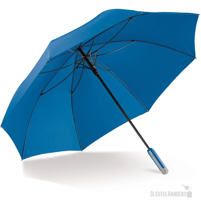 Stokparaplu 25” auto open blauw