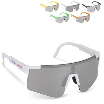 Tom R-PC sportzonnebril met spiegelende glazen UV400 fluor assorti / geel