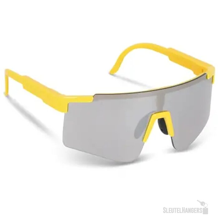 Tom R-PC sportzonnebril met spiegelende glazen UV400 fluor assorti / geel