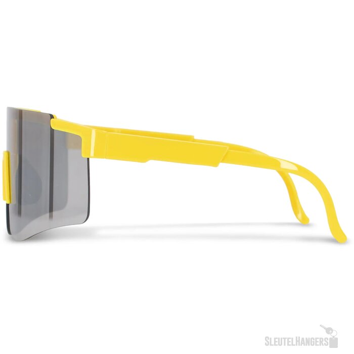 Tom R-PC sportzonnebril met spiegelende glazen UV400 fluor assorti / geel