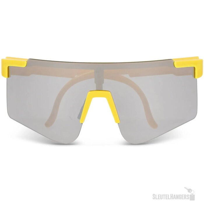 Tom R-PC sportzonnebril met spiegelende glazen UV400 fluor assorti / geel