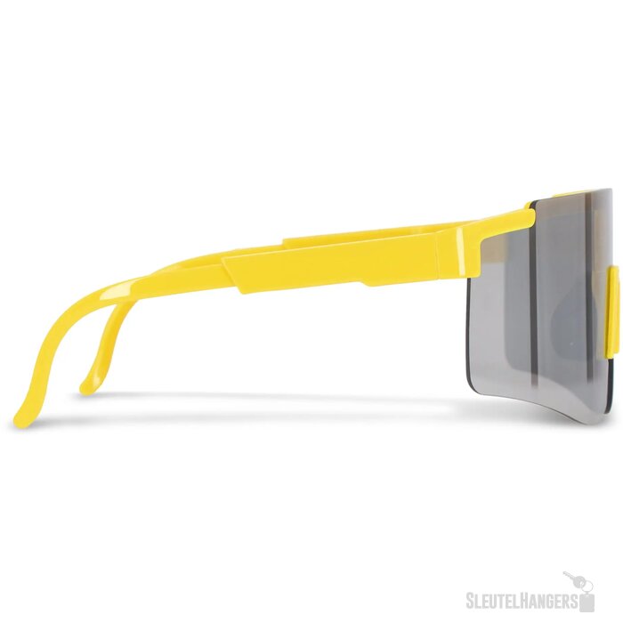 Tom R-PC sportzonnebril met spiegelende glazen UV400 fluor assorti / geel