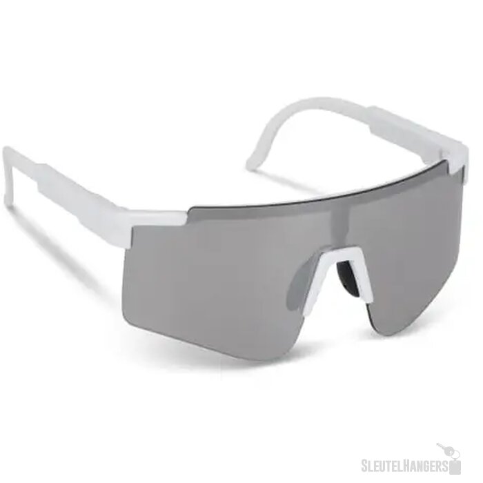 Tom R-PC sportzonnebril met spiegelende glazen UV400 wit