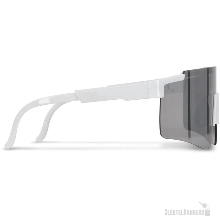 Tom R-PC sportzonnebril met spiegelende glazen UV400 wit