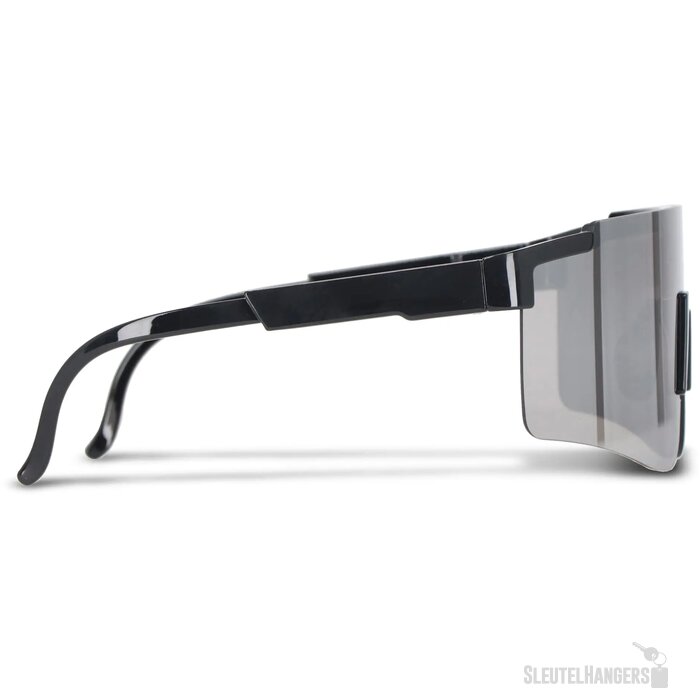 Tom R-PC sportzonnebril met spiegelende glazen UV400 zwart