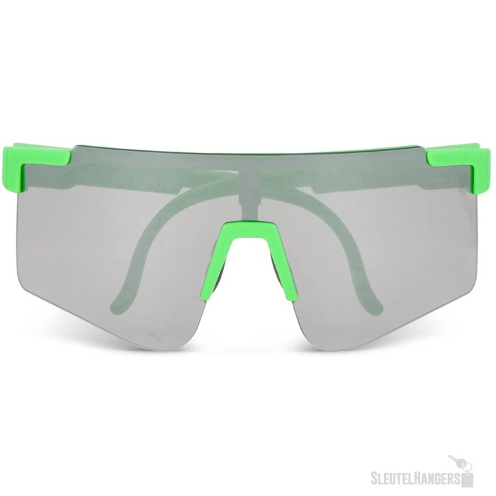 Tom R-PC sportzonnebril met spiegelende glazen UV400 fluor assorti / groen