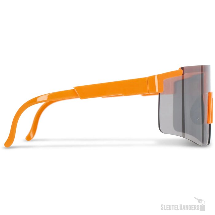 Tom R-PC sportzonnebril met spiegelende glazen UV400 fluor assorti / oranje