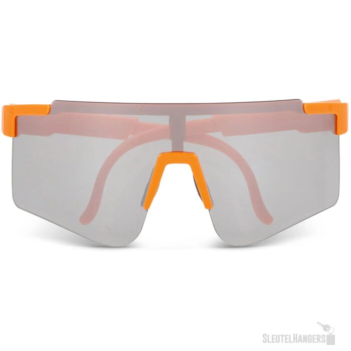 Tom R-PC sportzonnebril met spiegelende glazen UV400 fluor assorti / oranje