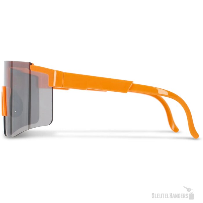 Tom R-PC sportzonnebril met spiegelende glazen UV400 fluor assorti / oranje