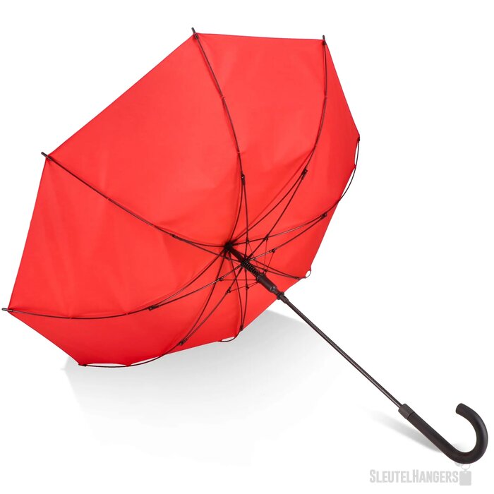 Verdure 190T Pongee 23" Winddichte haakparaplu Rood