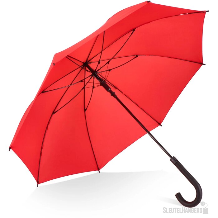 Verdure 190T Pongee 23" Winddichte haakparaplu Rood