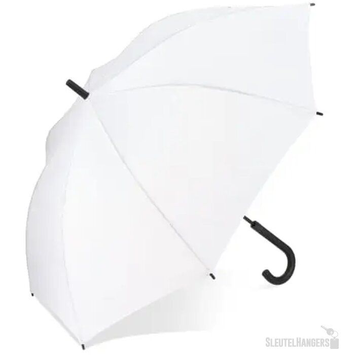 Verdure 190T Pongee 23" Winddichte haakparaplu Wit