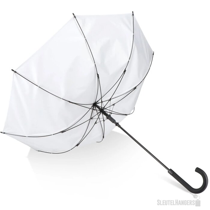 Verdure 190T Pongee 23" Winddichte haakparaplu Wit