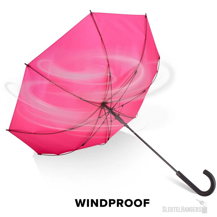 Verdure 190T Pongee 23" Winddichte haakparaplu Roze