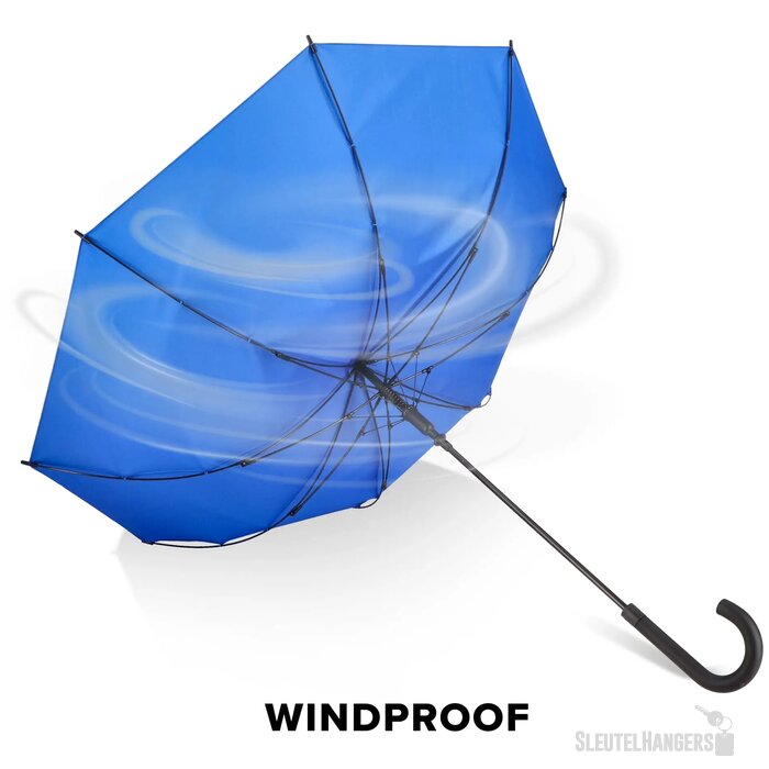 Verdure 190T Pongee 23" Winddichte haakparaplu Blauw
