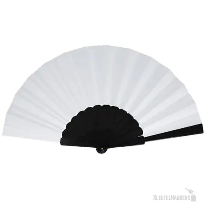 Waaier plastic &amp; polyester zwart
