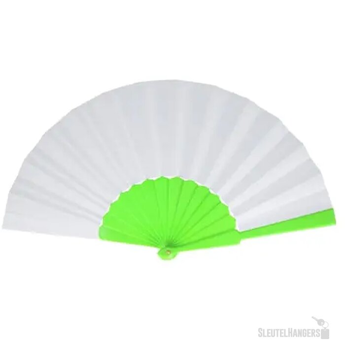 Waaier plastic &amp; polyester lichtgroen
