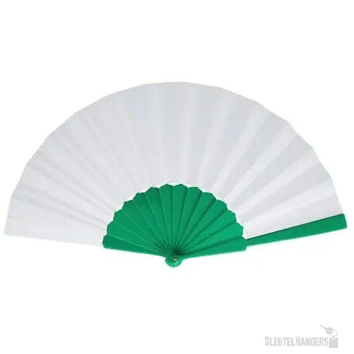 Waaier plastic &amp; polyester groen