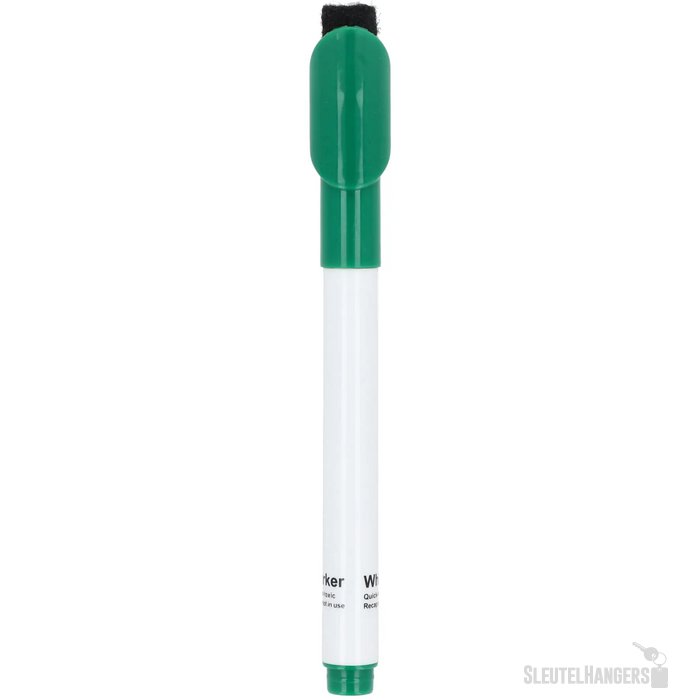 Whiteboardmarker met magneet en wisser groen