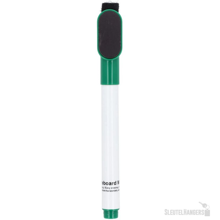 Whiteboardmarker met magneet en wisser groen