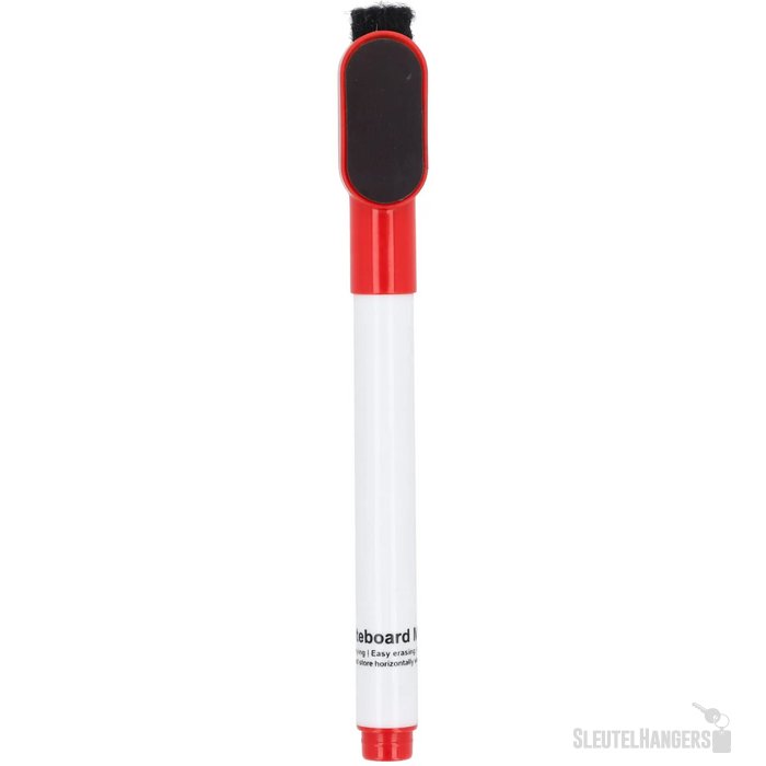 Whiteboardmarker met magneet en wisser rood