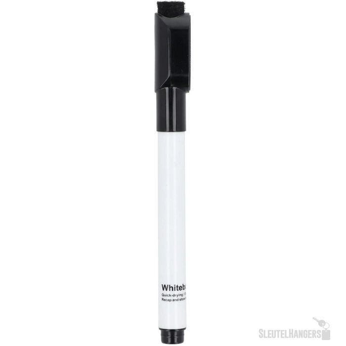 Whiteboardmarker met magneet en wisser zwart