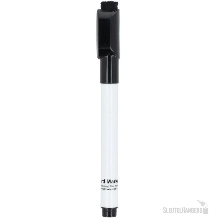Whiteboardmarker met magneet en wisser zwart