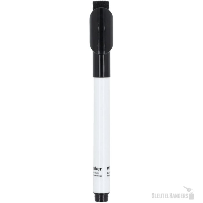 Whiteboardmarker met magneet en wisser zwart