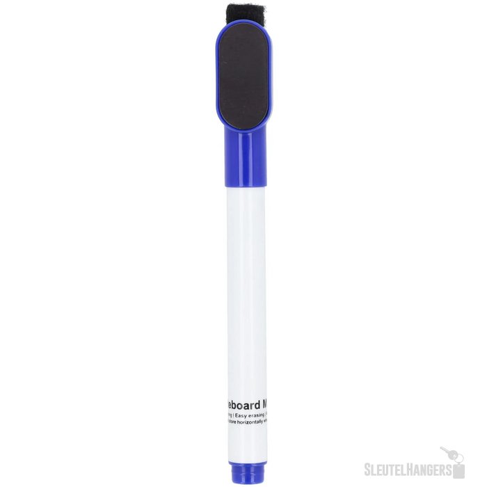 Whiteboardmarker met magneet en wisser blauw