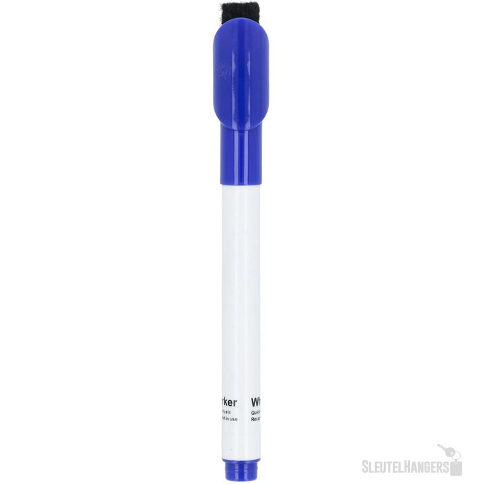 Whiteboardmarker met magneet en wisser blauw
