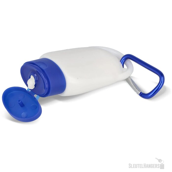 Zonnebrandlotion met Karabijnhaak SPF30 Gerecycled Materiaal blauw
