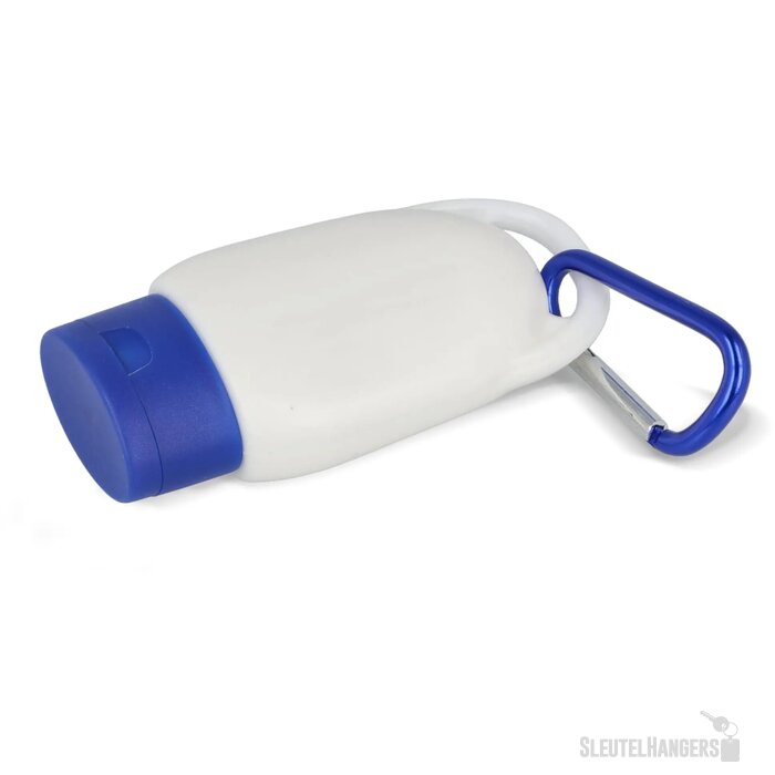 Zonnebrandlotion met Karabijnhaak SPF30 Gerecycled Materiaal blauw