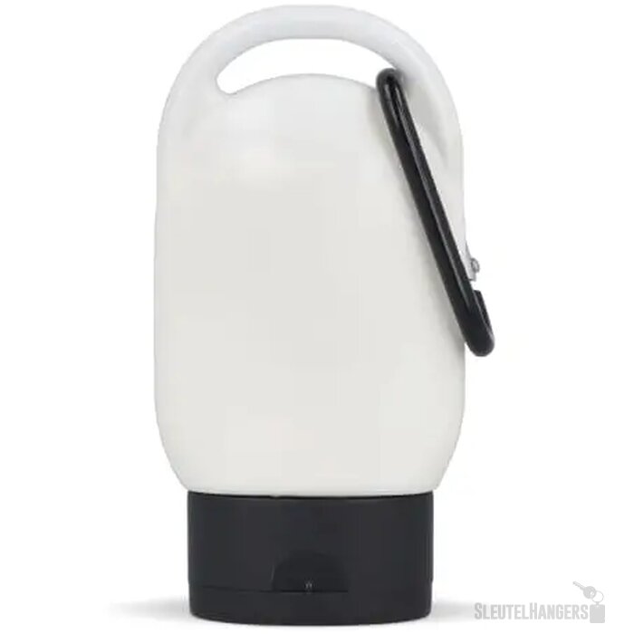 Zonnebrandlotion met Karabijnhaak SPF30 Gerecycled Materiaal zwart