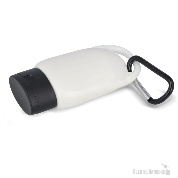 Zonnebrandlotion met Karabijnhaak SPF30 Gerecycled Materiaal zwart
