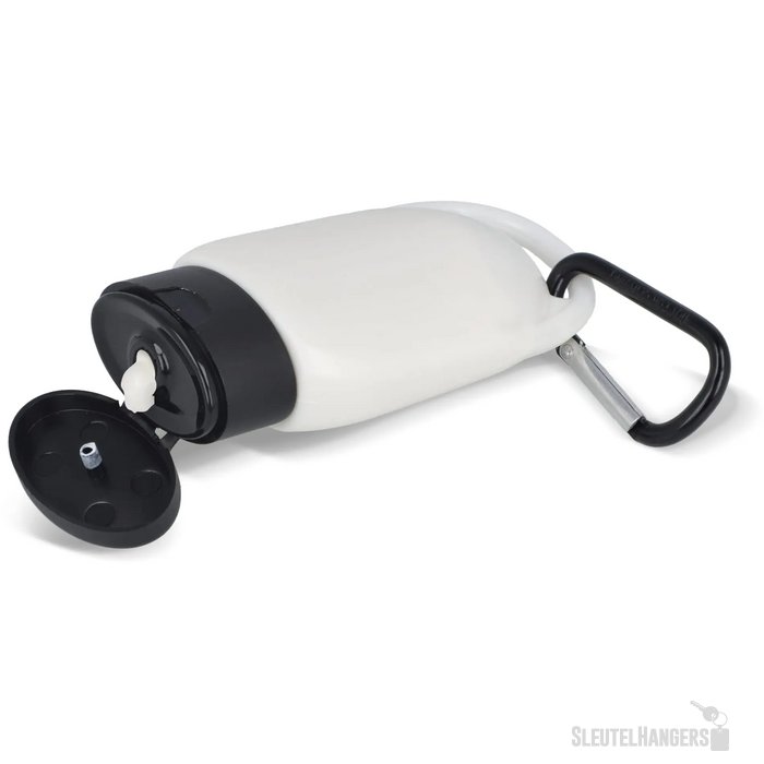 Zonnebrandlotion met Karabijnhaak SPF30 Gerecycled Materiaal zwart