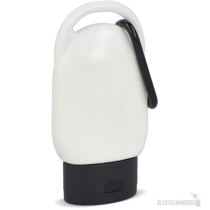 Zonnebrandlotion met Karabijnhaak SPF30 Gerecycled Materiaal zwart