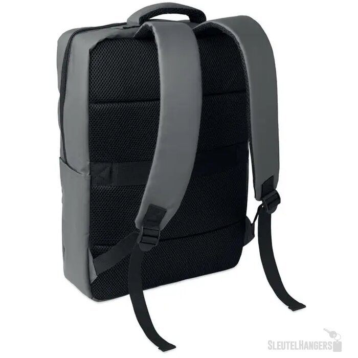15" pu rpet laptop rugzak Metro steengrijs