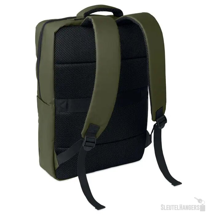 15" pu rpet laptop rugzak Metro legergroen