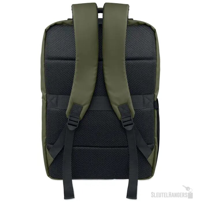 15" pu rpet laptop rugzak Metro legergroen