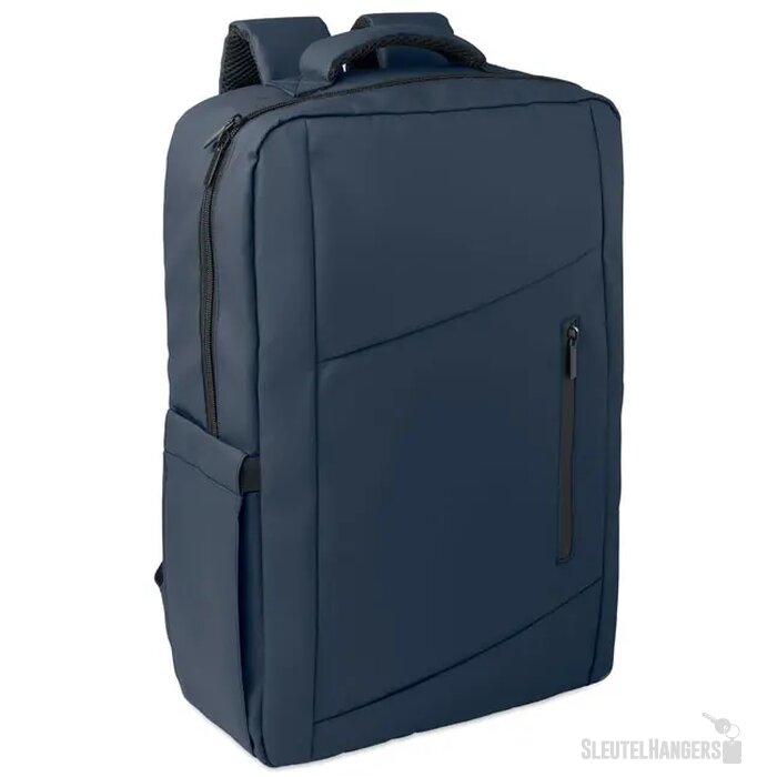 15" pu rpet laptop rugzak Metro blauw