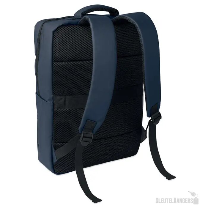 15" pu rpet laptop rugzak Metro blauw
