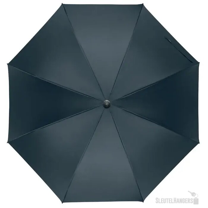 27" auto paraplu houten greep Rayna blauw