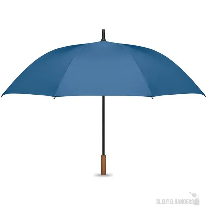 27" auto paraplu houten greep Rayna royal blauw