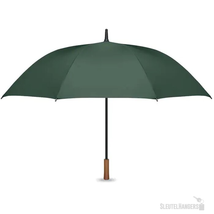 27" auto paraplu houten greep Rayna groen