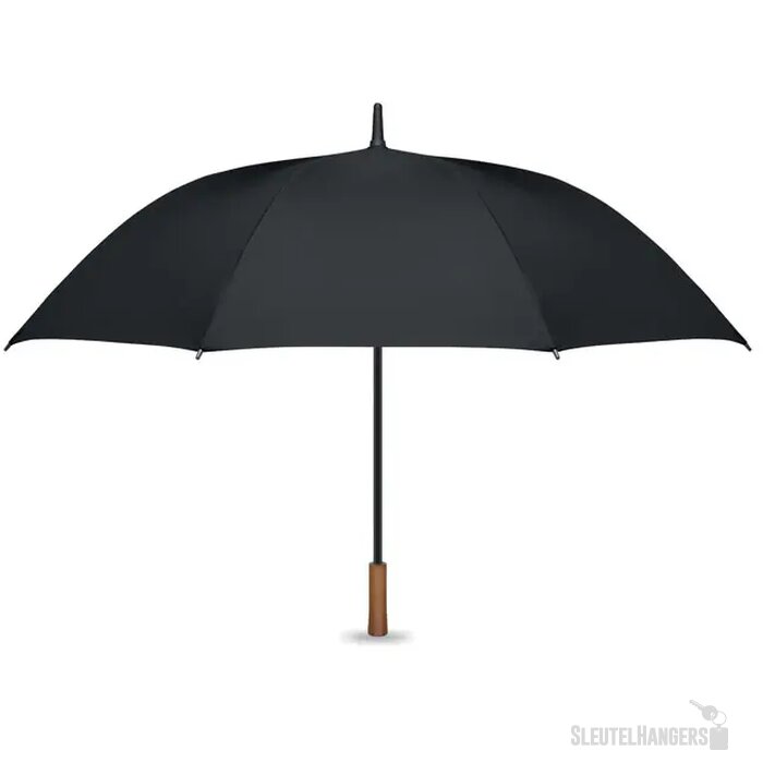 27" auto paraplu houten greep Rayna zwart